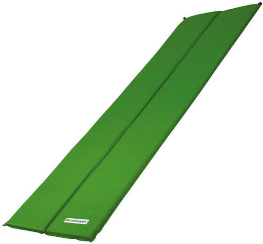 Grasshoppers Compact 25 Self-Inflating Single Camping Sleeping Mat 186x53cm Thickness 2.5cm in Green color