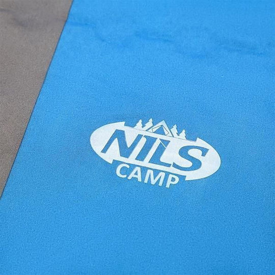 Nils Self-Inflating Single Camping Sleeping Mat 195x60cm Thickness 5cm in Blue color