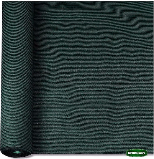Grasher Ε220 Rectangular Shade Net Green in Roll 2x50m 180gr/m²