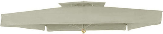 Bliumi Replacement Umbrella's Fabric Gray 3.5x3.5m
