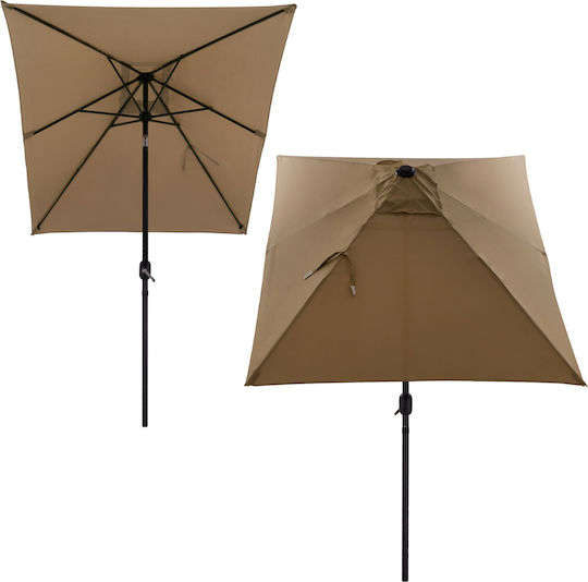 HomeMarkt Cambell Replacement Umbrella Fabric Brown 1.8x2.7m