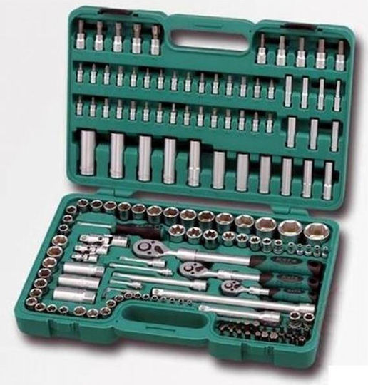 Honiton Ratschen- & Steckschlüssel-Sets 1\4" & 3\8" & 1\2" 155Stück