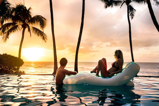 Intex Splash Lounge Inflatable Sea Mattress Turquoise 191x99cm