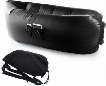 Φουσκωτό Lazy Bag 2 Ατόμων Μαύρο