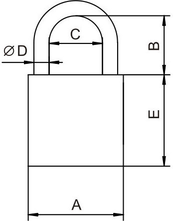 Lob Lăcăt Potcoavă cu cheie 104mm 1buc