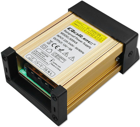 Qoltec Sursă de alimentare LED IP45 Putere 60W cu Tensiune de Ieșire 12V