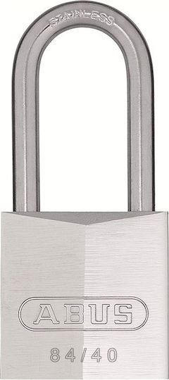 Abus 84IB/40HB40 Steel Padlock Brass with Key Shipping 40x78.5mm 40mm Silver 3pcs