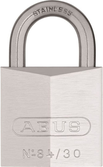 Abus 84IB/40HB40 Steel Padlock Brass with Key Shipping 40x78.5mm 40mm Silver 3pcs