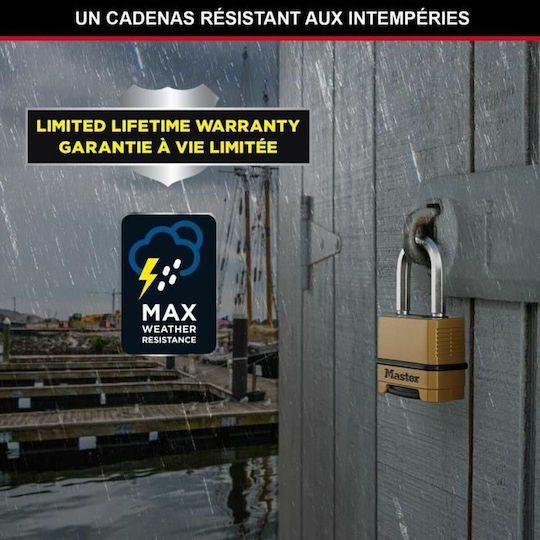 Master Lock Стоманено Лукето Заключване на скоба с ключ 9мм Сребрист 1бр