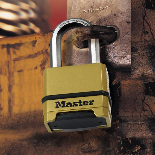 Master Lock Стоманено Лукето Заключване на скоба с ключ 9мм Сребрист 1бр