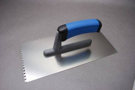 Kubala Tile Spatula Metallic Serrated with Plastic Handle 0203