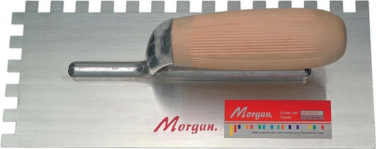 Morgan Σπάτουλα Πλακιδίων Μεταλλική Οδοντωτή με Ξύλινη Λαβή 29993
