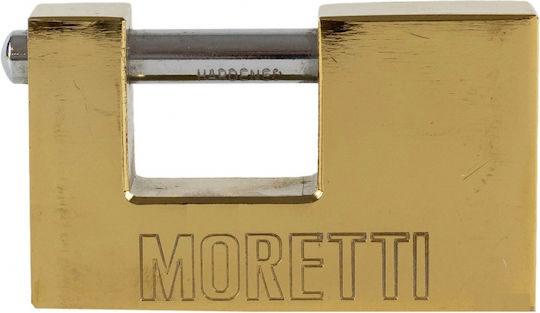 Moretti Λουκέτο Τάκου με Κλειδί 90mm Κίτρινο