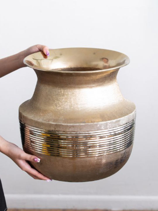 Artekko Übertopf Aluminium Gold 21.5x21.5x22.5εκ.