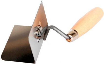 AWTools Σπάτουλα Γωνιών Inox 80x60mm με Πλαστική Λαβή AW30244
