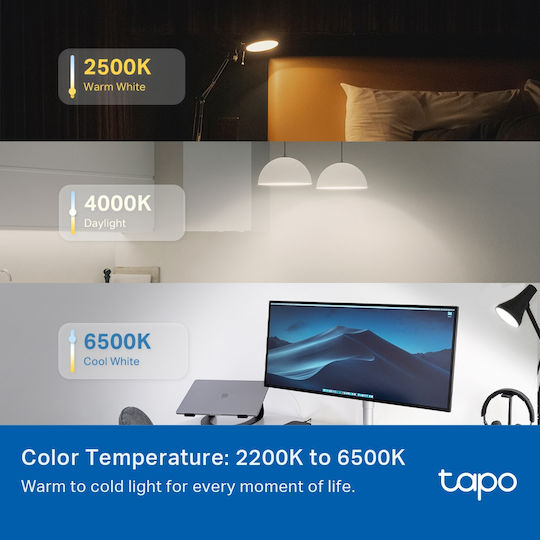 TP-LINK Smart Bulb Tapo L535E v1 LED 8.6W for E27 Socket RGBW 1055lm