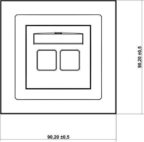Karlik Priză antenă satelit în culoarea Negru 12DGF-2
