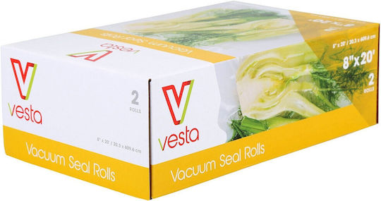 Vesta Precision Σαγρέ Σακούλες για Συσκευές Vacuum 280mm x 6m 2 Ρολά