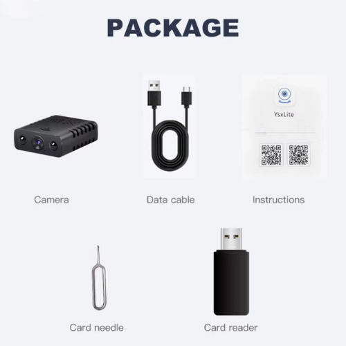 Versteckte Kamera XD WiFi Micro Camera WiFi 1080p mit Steckplatz für Speicherkarte und Bewegungssensor
