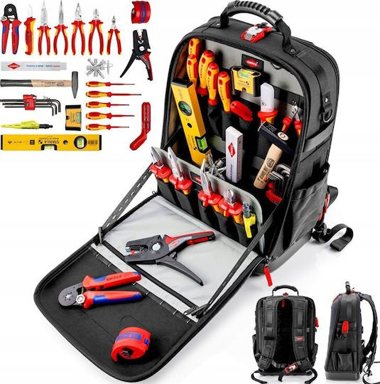 Knipex Τσάντα Πλάτης με 23 Εργαλεία Ηλεκτρολόγου