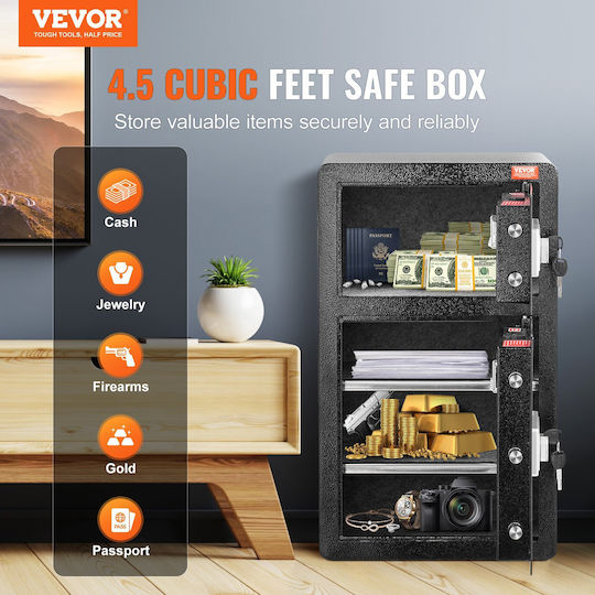Value Safe 2 Uses Combination Lock Key 700 X 420 X 380 Mm Thickness 3 Mm Alarm