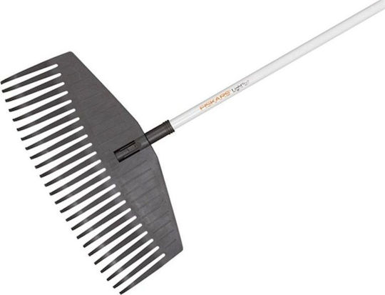 Fiskars 1019606 Gartenrechen Rasenharke mit Stiel
