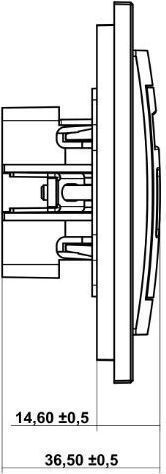 Karlik Διπλός Μηχανισμός Πρίζας Δικτύου RJ45 Τύπου Cat5e σε Λευκό Χρώμα