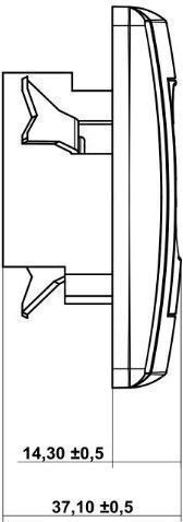 Karlik Einzeln Externe Netzsteckdose RJ45 in Weiß Farbe FGK-1
