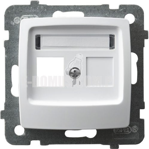 Ospel Single Network Socket Mechanism RJ45 in White Color GPK-1S P 00