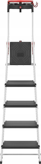 Household Ladder L100 Topline Aluminum 5 Steps