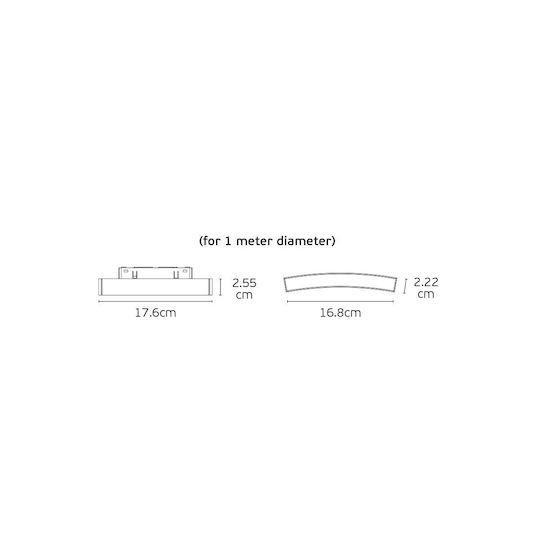 VK Lighting Commercial Linear LED Ceiling Light 1W Warm White