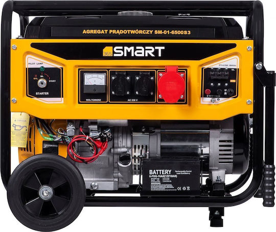 Smart 365 Τριφασική Γεννήτρια Βενζίνης Τετράχρονη με Αυτόματη Μίζα, Ρόδες και Μέγιστη Ισχύ 6.9kVA
