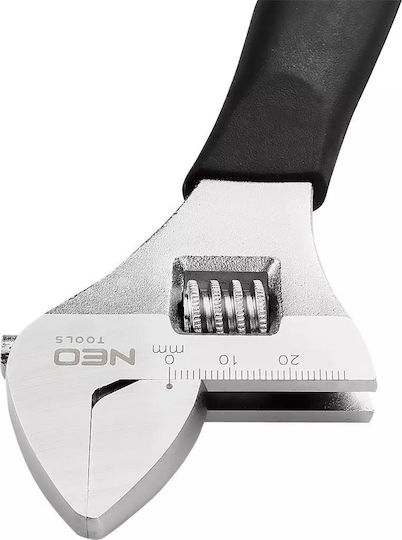 Neo Tools French Wrench with Adjustable Opening 28mm and Anti-Slip Handle 200mm