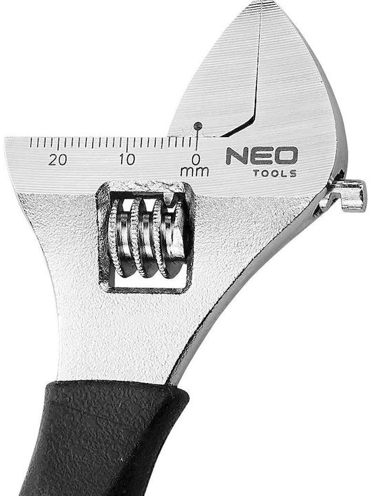Neo Tools Französischer Schraubenschlüssel Länge 150mm mit einer Maulöffnung von bis zu 23mm und rutschfestem Griff