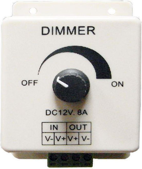 Ld-0053 Dimmer Led Ταινία 1 Καναλιού 12v-24v 8a Dcr-102