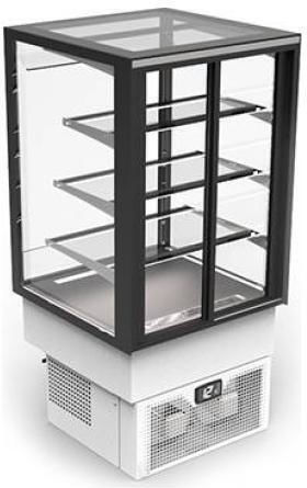 Sayl Barcelona Охлаждаща Витрина Настолна с 4 Нива 60x60x120см Integra Drop In
