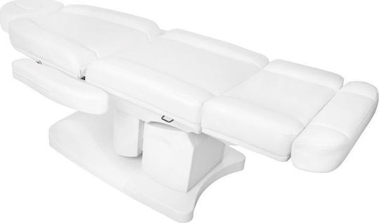 Beauty Chair White with Adjustable Height and Electric Lifting