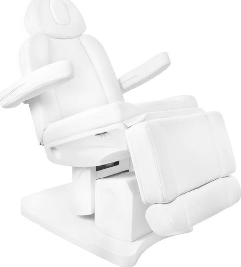 Beauty Chair White with Adjustable Height and Electric Lifting