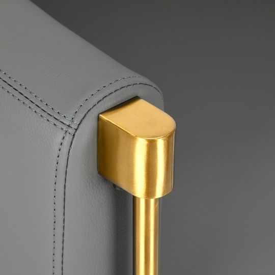 Burgos Gold Grau Friseurstuhl