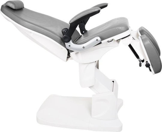 Pediküre-Stuhl Grau mit höhenverstellbarer Funktion und elektrischer Hebemechanismus