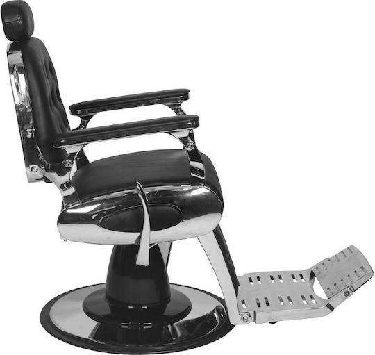 Gabbiano Barber Chair with Adjustable Height Black