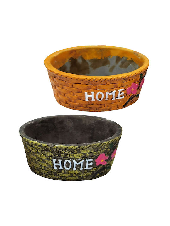 HOMie Ceramic Plant Pots Multicolour 16x7cm Set of 6