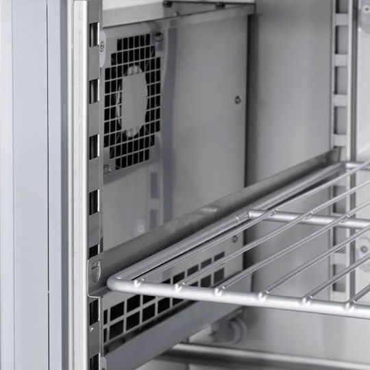 Inomak Ανοξείδωτο Ψυγείο Πάγκος 571lt με 4 Πόρτες και Ψυκτικό Μηχάνημα 0/+10°C Π224xΒ70xΥ87cm Pine