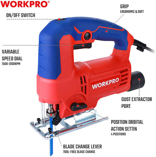 WorkPro WP471000CE Stichsäge 710W