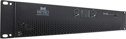 Metro SA-450 Τελικός Ενισχυτής PA 2 Καναλιών 450W/4Ω 600W/8Ω
