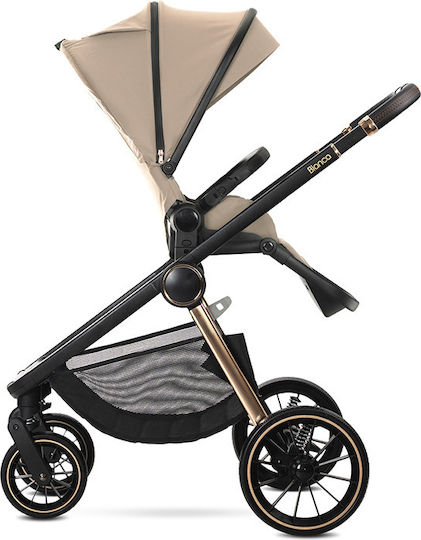 Lorelli Bianca Adjustable 3 in 1 Baby Stroller Suitable for Newborn Beige