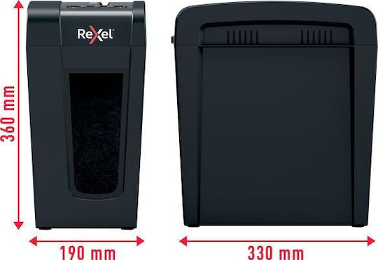 Rexel Καταστροφέας Εγγράφων X8-sl Cross Cut 8 Φύλλων με Κάδο 14lt