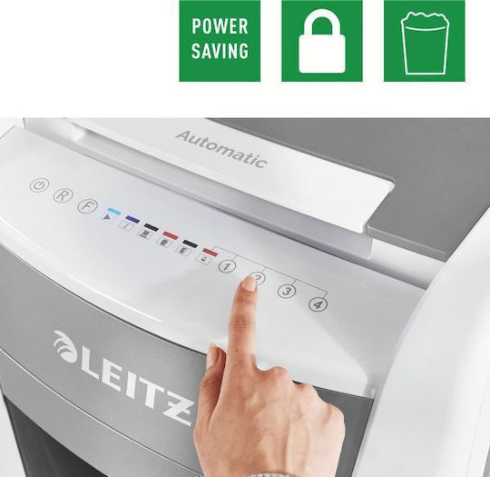 Leitz Καταστροφέας Εγγράφων 10 Φύλλων με Κάδο 110lt