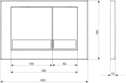 KK-Pol Flush Plate Dual Flush
