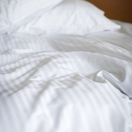 Sprintzio Hotel Sheet White Single 165x280cm Cotton & Polyester 1pcs